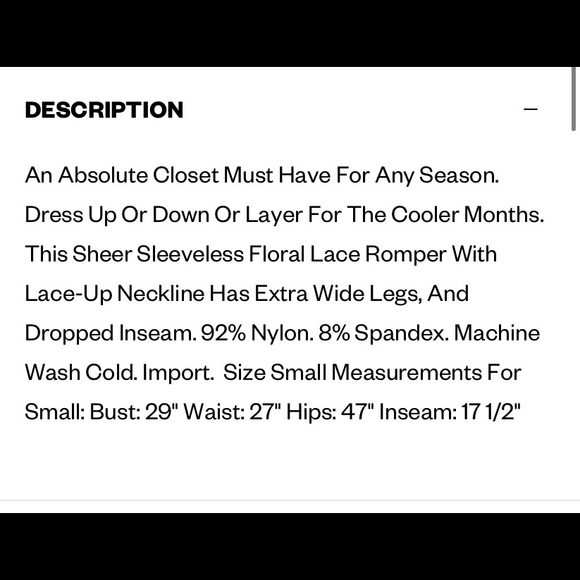 HOLD.  Free People lace jumpsuit - Picture 8 of 8